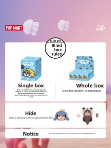 POPMART Original y Auténtico, Serie Crybaby Tears Flow Into the Sea, Figuras de PVC en Caja Ciega, Juguete de Moda - Product Image 5
