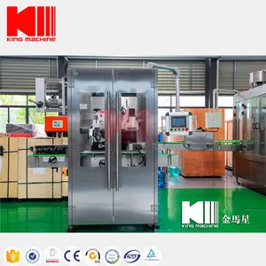 King Máy Tự Động PVC <span class=keywords><strong>Shrink</strong></span> <span class=keywords><strong>Sleeve</strong></span> Ghi Nhãn Máy Cho Nước Ép Chai Thủy Tinh PET - Product Image 2