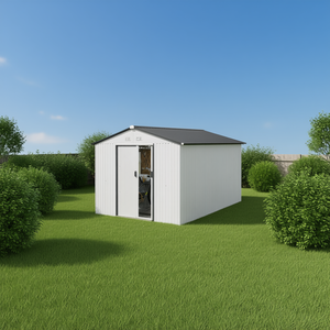 Outdoor Metal Garden Shed Steel Frame Galvanized <b>Storage</b> Unit for <b>Tools</b> and Equipment - Product Image 2