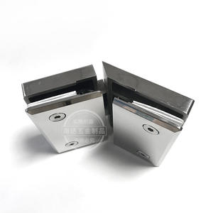 Charnière en verre à entaille en verre sans coupe Épaississement mural en acier inoxydable 304 avec couvercle décoratif Charnière de douche - Product Image 3