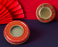 Boîte en fer de petite taille pour safran, emballage en tranches, boîte ronde brillante en fer blanc, boîte métallique ronde pour bonbons
