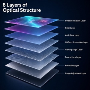 Écran de projection TELUXSEE Fresnel <span class=keywords><strong>100</strong></span> pouces ALR Tri-Chroma 8K UHD mural 3D HDR à cadre fixe UST - Product Image 3
