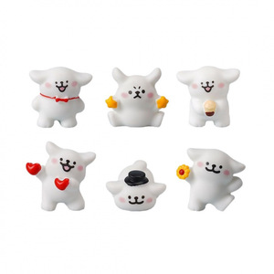 ตุ๊กตาเรซิ่นรูปสุนัขสีแดงสดใส ขนาดเล็กน่ารัก สำหรับตกแต่งรถยนต์ โต๊ะทำงาน ของตกแต่งสวน DIY - Product Image 5