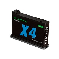 Batterie de rechange rechargeable haute capacité PUJIMAX 3,85 V 2500 mAh pour caméra d'action sportive Insta360 ONE X4