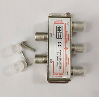 Adaptateur de conversion d'antenne 2G à quatre canaux 5-2500 MHz, connecteur TV, répartiteur en ABS/alliage de zinc