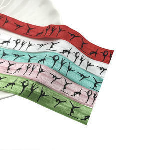 Cinta Elástica Plegable de 100 Yardas y 15 mm con Estampado Deportivo para Gimnasia, Yoga, Lazos para el Cabello, Pulseras y Regalos para Niñas - Product Image 3
