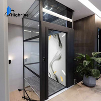 Ascenseur de passager à la maison de 2-5 personnes approuvé par CE extérieur résidentiel ascenseur d'ascenseur de 2-4 étages pour la maison