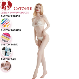 Conjunto de Lencería Femenina de 2 Piezas OEM, Conjunto de Lencería de Encaje Floral, Conjunto de Lencería Sexy con Sujetador - Product Image 1