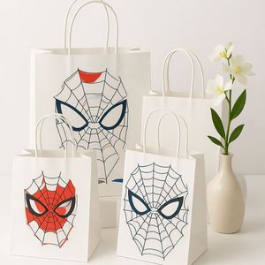 Bolsas de Regalo de Papel Ecológicas con Asa, Bolsas de Papel para Compras, Económicas, al por Mayor, para Comida y Comercio Minorista - Product Image 4