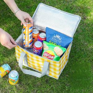 Cesta de entrega de alimentos reutilizable Bolsa de picnic aislada para playa de picnic caliente o fría - Product Image 6