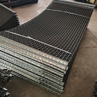 Fournisseur d'usine de tamis vibrants en treillis métallique ondulé industriel, tamis rotatif à trommel avec services de soudage et de pliage