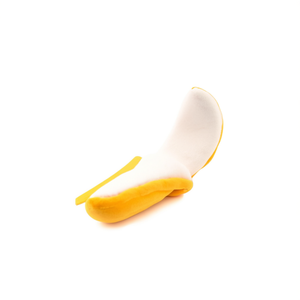 Jouet pour animaux de compagnie en peluche Happy Banana, jouet interactif pour chien en forme de fruit, peluche douce qui couine - Product Image 3