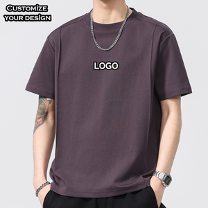 T-shirt Oversize da Uomo con Stampa Logo Personalizzata, Manica Corta, <span class=keywords><strong>Design</strong></span> di Fabbrica, 100% Cotone Traspirante - Product Image 2
