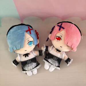 Peluche Anime Re:Zero - Starting Life in Another World, 20CM, <span class=keywords><strong>Rem</strong></span> e Ram, Bambola Morbida e Carina - Product Image 2