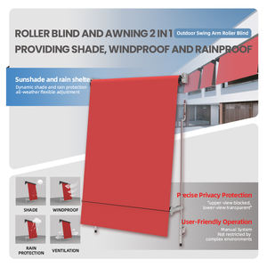 Store banne manuel rétractable en aluminium étanche pour extérieur, avec bras pivotant, pour patio, balcon, fenêtre, protection solaire - Product Image 2