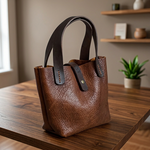 Fashionable Women's Genuine 100% Cow Buffalo Hide Leather Clutch Zipper Closure Waterproof Cross-Body Lightweight Durable - Product Image 4
