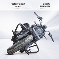 Barre de protection/porte-bagages arrière fixe anti-chute en acier au carbone pour moto Benda Black Flag 500 BD500-2A, fabriqué à Chongqing