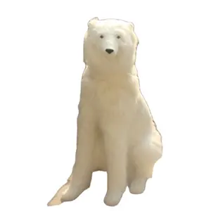 毛绒现实毛茸茸的常设动物模拟熊毛绒玩具