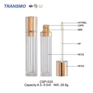 Contenants de brillant à lèvres personnalisés en gros avec logo, 6,5-9,0 ml, flacon en plastique avec bouchon à vis, tubes de brillant à lèvres avec pinceau du fabricant - Product Image 3