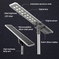 Panneaux Solaires Tout en Un Yangzhou Mono Panneau Solaire Applique Murale Extérieure Étanche Lampadaire Blanc Froid Led Solaire Lampadaire