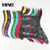 HIVE Panneau de guitare électrique SSS à 11 trous, simple bobine, en PVC à trois couches, pour guitares électriques ST et SQ
