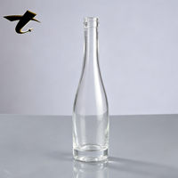 Bouteille vide pour spiritueux 330ml 500ml en verre Super Flint avec bouchon en liège, finition sérigraphiée et pulvérisée pour Gin, Rhum, Whisky, Vodka