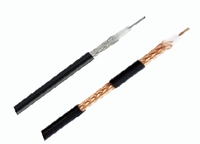 Câble coaxial RG6 RG58 RG59 RG11 solide 50 Ohm 75 Ohm double blindage isolation PVC faible perte haute résistance à la température CATV CCTV