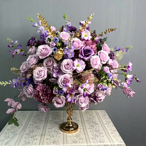 SMOOTH Wholesale <b>Artificial</b> Lavender <b>Flower</b> Ball Baby Wedding Purple Centerpieces - Product Image 1