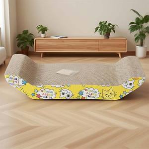 Fabricante al por mayor, suministros para <span class=keywords><strong>gatos</strong></span>, rascador corrugado tipo M para <span class=keywords><strong>gatos</strong></span>, tablero rascador corrugado de alta densidad de 4CM de espesor - Product Image 3