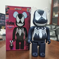 Statue de modèle Bearbrick de 28 cm, série Spider-Man, artisanat en résine artificielle fabriqué en matériau ABS