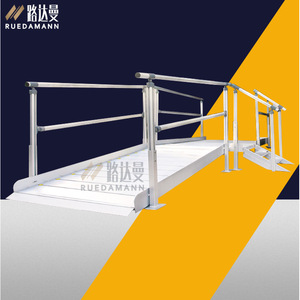 Rampa portátil modular de aleación de aluminio Ruedamann RS900, rampa de acceso accesible para sillas de ruedas y ayudas de movilidad. - Product Image 1