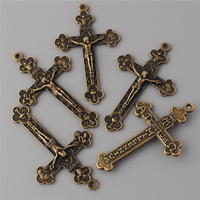 Accessoires de bijoux religieux antique, fix catholique en plaqué Anti-Bronze pour la fabrication de chapelet