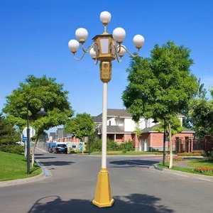 โคมไฟถนน LED แบบเสาสูง IP65 สำหรับตกแต่ง พร้อมฐาน E27 ให้แสงสว่างหลายจุด เหมาะสำหรับถนนและสนามกีฬา - Product Image 4