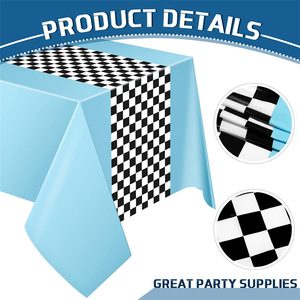 Disposable Plastic Printed Modern Car Birthday Racing Decoration <b>Tablecloth</b> for Children's Boy Theme Party - Product Image 2
