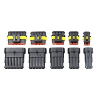 Xenon Lamba Kablo Demeti Su Geçirmez Fiş Konnektör Soket Terminali 1/2/3/4-Pin AMP Erkek Dişi Fiş DT için