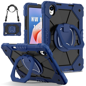Étui de protection C3 Armor pour tablette <span class=keywords><strong>Huawei</strong></span> MatePad 11.5s 2025 MatePad <span class=keywords><strong>SE</strong></span> 11 avec bandoulière, support portable et rotation à 360°, coque en PC et silicone - Product Image 1