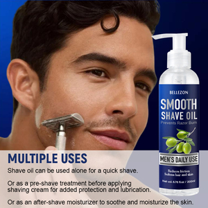 Pre <strong>Shave</strong> <strong>Oil</strong> <strong>for</strong> <strong>Men</strong> Improve Razor Glide Smooth Skin Post-<strong>Shave</strong> Moisturizer Shaving <strong>Oil</strong> - Product Image 5