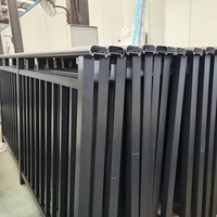TOMA AS2047 rail de tête en aluminium rail de rideau en aluminium garde-corps pour balcon en aluminium