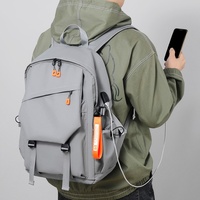 Nouveau sac à dos unisexe en tissu Oxford, grande capacité, multi-poches, décontracté, pour ordinateur portable, léger et portable en polyester