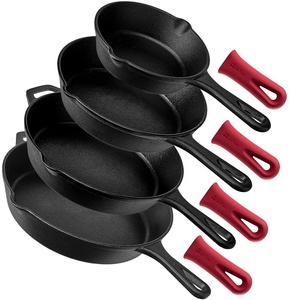 Complete Classic Chef Set Eco-Friendly Nonstick Induction Compatible Oven Safe Saute Frying <b>Pan</b> Pre-Seasoned Clay <b>Skillet</b> - Product Image 1