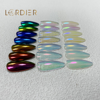 Aurore — poudre colorée pour ongles, produit pour manucure, Nail art, disponible en 7 couleurs, acrylique, chrome