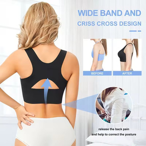 Ropa Interior Deportiva Transpirable <span class=keywords><strong>de</strong></span> Alta Resistencia, Chaleco Deportivo a Prueba <span class=keywords><strong>de</strong></span> Impactos, Top Deportivo <span class=keywords><strong>de</strong></span> Yoga con Control Firme, Moldeador Corporal para <span class=keywords><strong>Mujer</strong></span> - Product Image 1