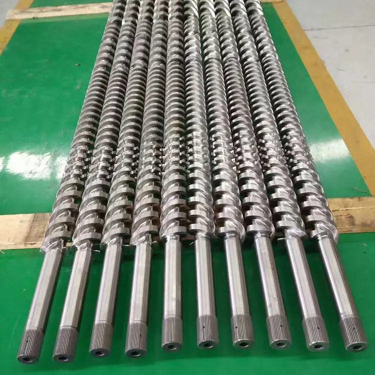 Manufacturer Nitrided OEM ODM Automation Conical Twin Screw Extruder Screw And Barrel for Plastic Extruder