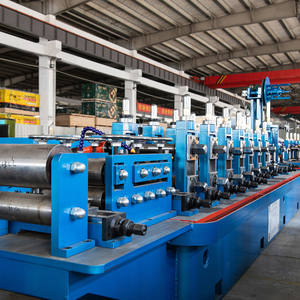 High Frequency ERW Welding <span class=keywords><strong>Machine</strong></span> Linha de Produção Automática para Ferro Aço Carbono Tubos Com Motor Alto Motor - Product Image 1