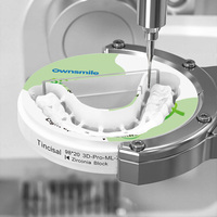 Machine de fraisage dentaire CNC 5 axes tout-en-un OWNSMILE pour prothèses dentaires, fonctionnement humide et sec