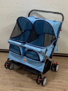 <span class=keywords><strong>Passeggino</strong></span> per Animali Domestici JXB a Due Piani, Leggero, a 4 Ruote, per 2 Cani Piccoli, con Scomparti Separati, Pieghevole - Product Image 6
