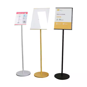 กรอบอลูมิเนียมแบบมีขาตั้งกรอบแคบสำหรับแสดงโฆษณา - Product Image 1