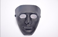 Masque de danse intégral en plastique blanc style hip-hop pour performance et fête costumée unisexe à Halloween