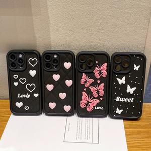 Millet 15T applicazione transfrontaliera TPU custodia per cellulare riso rosso Note15 piccola farfalla fresca 15C PocoX7 amore buco sottile per - Product Image 3