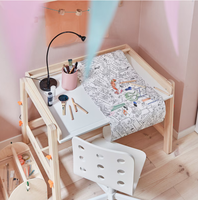 Bureau d'étude en bois réglable professionnel fabriqué en Chine pour les enfants pour la table des enfants de la pépinière familiale